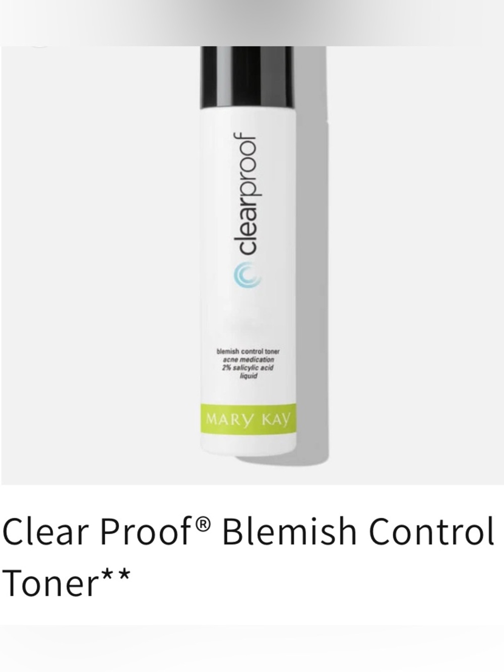 Mary Kay Clearproof Blemish Control Acne  Toner